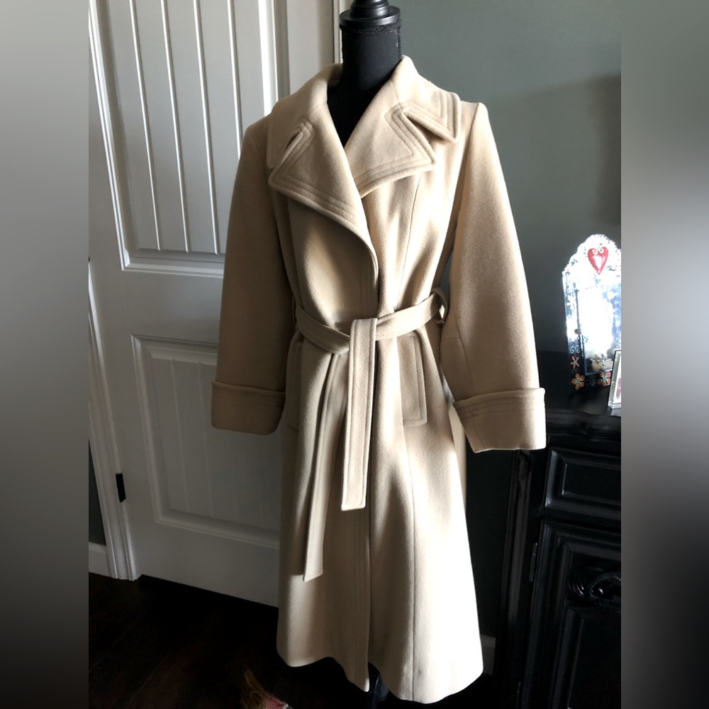 Vintage Retro Cashmere Wrap Coat. Fits like a Size S or M.